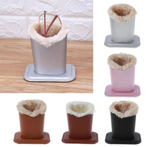PU Leather Eyeglass Holders Sunglass Stand Soft Plush Lining