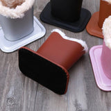 PU Leather Eyeglass Holders Sunglass Stand Soft Plush Lining