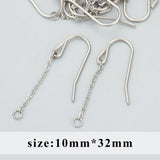 316L Stainless Steel Connector Hook for DIY Earrings