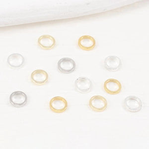 Closed Jump Rings Brass Silver Plated 4mm 5mm 6mm 8mm 10mm