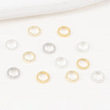 Closed Jump Rings Brass Silver Plated 4mm 5mm 6mm 8mm 10mm