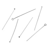 100Pcs Stainless Steel Flat Head Pin 18-50mm Round Ball Needles