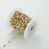 316L Stainless Steel 4x2.5mm Tube Bead Cable Chain 18K  DIY Jewelry Findings