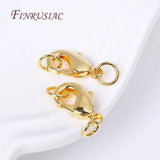 10Pcs Lobster Clasps with 2 Rings for Jewelry Making