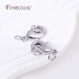 10Pcs Lobster Clasps with 2 Rings for Jewelry Making