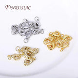 10Pcs Lobster Clasps with 2 Rings for Jewelry Making