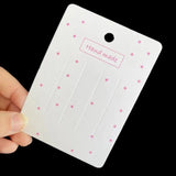 50pcs 7.5x10.5cm Hair Clips Display Cards for DIY Hair Jewelry