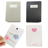 50pcs 7.5x10.5cm Hair Clips Display Cards for DIY Hair Jewelry