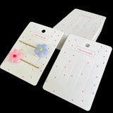50pcs 7.5x10.5cm Hair Clips Display Cards for DIY Hair Jewelry