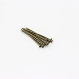 200pcs Metal Eye flat Head Pin Jewelry Findings 20-70mm
