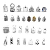 10pcs Silver Metal End Bead Caps Tassel Cap Crimp End Bracelet Jewelry