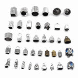 10pcs Silver Metal End Bead Caps Tassel Cap Crimp End Bracelet Jewelry