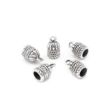 10pcs Silver Metal End Bead Caps Tassel Cap Crimp End Bracelet Jewelry