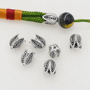 30pcs Tulip Bead Caps 9x8mm Flower Jewelry End Covers DIY Earrings Bracelets