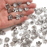 100pcs Stainless Steel Beads Caps For Jewelry Making DIY Beading Supplies