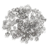 100pcs Stainless Steel Beads Caps For Jewelry Making DIY Beading Supplies