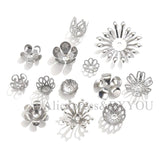 100pcs Stainless Steel Beads Caps For Jewelry Making DIY Beading Supplies