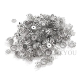 100pcs Stainless Steel Beads Caps For Jewelry Making DIY Beading Supplies