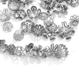 100pcs Stainless Steel Beads Caps For Jewelry Making DIY Beading Supplies