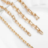 1 Meter 14K Gold-filled Chunky U Link Chains DIY Jewelry Making