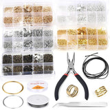 Jewelry Making Kit Lobster Clasp Open Jump Rings End Crimps Beads Box Set
