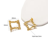 6Pcs Stainless Steel Irregular Earrings Posts for DIY Ear Jewelry Making