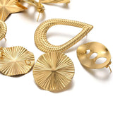 6Pcs Stainless Steel Irregular Earrings Posts for DIY Ear Jewelry Making