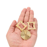 6Pcs Stainless Steel Irregular Earrings Posts for DIY Ear Jewelry Making