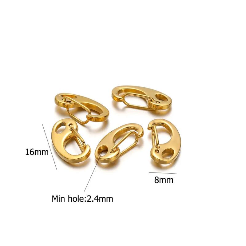5 Pcs Stainless Steel Lobster Clasp Hooks for Jewelry Making 16-32MM