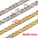 Stainless Steel Chains for Jewelry Making 2.5mm 4mm 5mm