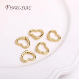 18K Plated Carabiner Spring Clasps Push Gate Lock Jewelry Clasp