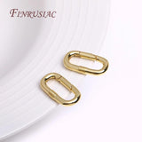 18K Plated Carabiner Spring Clasps Push Gate Lock Jewelry Clasp
