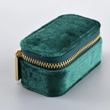Mini Velvet Ring Box Wedding Earrings Rings Storage Travel Jewelry Organizer