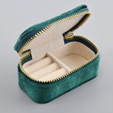 Mini Velvet Ring Box Wedding Earrings Rings Storage Travel Jewelry Organizer