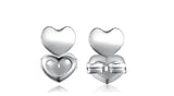 Double Love Heart Stud Earring Lifters - Adjustable Ear Lobe Support