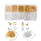 640Pcs Lobster Clasp Jump Ring Spacer Beads Chain Kit
