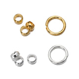 640Pcs Lobster Clasp Jump Ring Spacer Beads Chain Kit