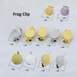 Metal Brass Ear Clip with Blank Base Diy Earrings 20Pcs