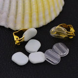 Metal Brass Ear Clip with Blank Base Diy Earrings 20Pcs