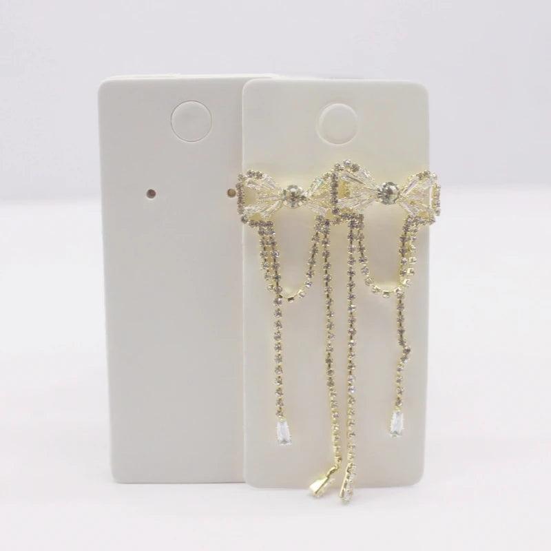 100pcs Earrings Cards Paperboard Jewelry Display Cardboard Hot Delicate Cards