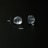 100 PCS 5mm Transparent Earring Lifters Silicone Earring Backs