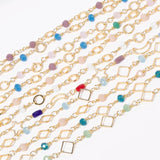 Stainless Steel Chain Crystal Beads Jewelry Making DIY