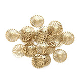20Pcs Raw Brass Hollow Flower Bead Cap 14mm Jewelry Making Accessories