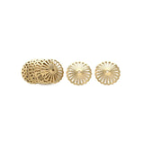 20Pcs Raw Brass Hollow Flower Bead Cap 14mm Jewelry Making Accessories