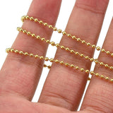 5M 2M Stainless Steel Ball Bead Chain for DIY Jewelry Making