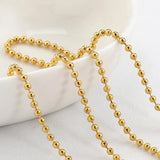 5M 2M Stainless Steel Ball Bead Chain for DIY Jewelry Making