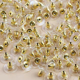200 pcs Silicone Earring Back Stoppers Jewelry Findings Silver X3R8C