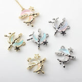 10pcs Moon & Stars Charms Pendant DIY Jewelry Accessories