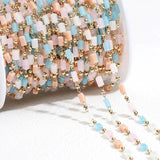 1M Cuboid Cube Beads Macarron Crystal Necklace Chain