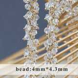 DIY Chain 18K Plated Copper Metal Zircon Jewelry Findings Charms
